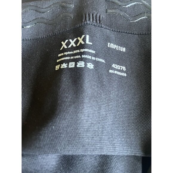 Empetua Womens High-Waist Shaping Long Leggings Plus SZ 3XL Black NEW - Picture 7 of 8